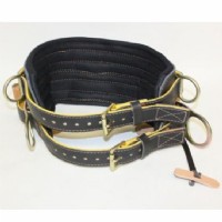 Lineman Body Belt 4-Dee D22 c/w Tongue Buckle Upper & Lower, Moisture Wicking Material Inside Of Belt